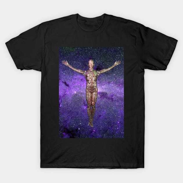 Droid Ascension in fantastic vivid space T-Shirt by rolffimages